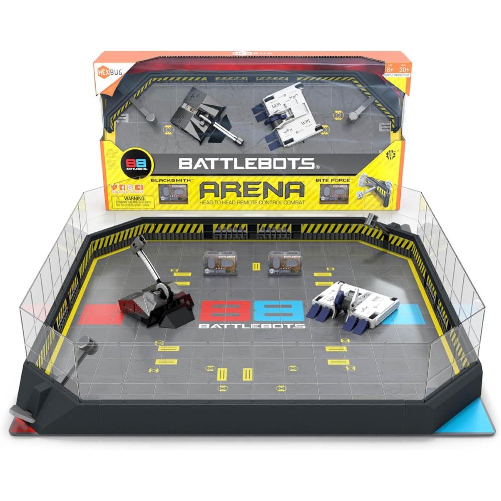 HEXBUG BattleBots Arena Bite Force & Blacksmith, Remote Control Robot ...